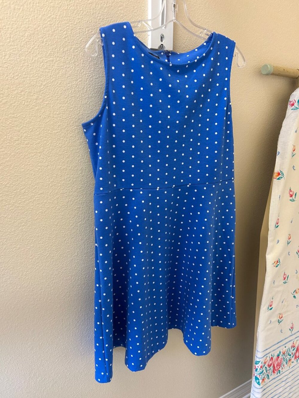 Talbots XLP dress back zip sleeveless dress